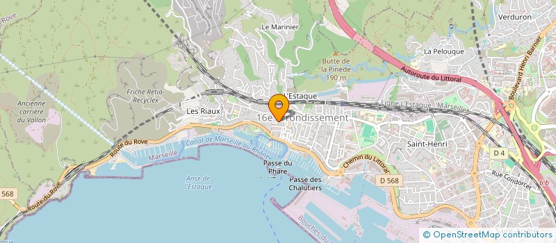 localisation de l'entreprise ASSOCIA SPORTIVE ET CULTUR ESTAQUENNE à MARSEILLE