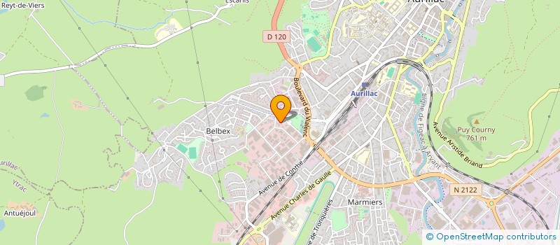 localisation de l'entreprise ASSOCIACION DE COORDINACION E D'ESCAMBIS OCCITANS DEL CANTAL  AURILLAC