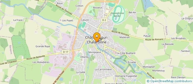 localisation de l'entreprise ASSOCIAITON CRECHE TOM POUCE à CHATILLON-SUR-CHALARONNE