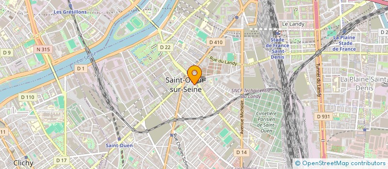 localisation de l'entreprise ASSOCIAT BERBERE RECHERC DOCUMENT ANIMAT à SAINT-OUEN-SUR-SEINE
