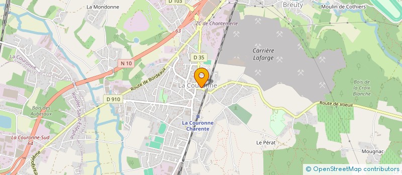 localisation de l'entreprise ASSOCIAT DIOCESAINE PAROISSE LA COURONNE  LA COURONNE