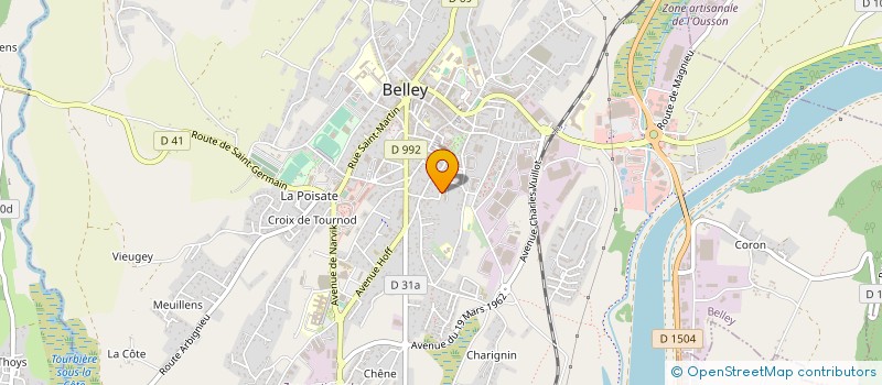 localisation de l'entreprise ASSOCIAT FAMILIALE BON REPOS à BELLEY