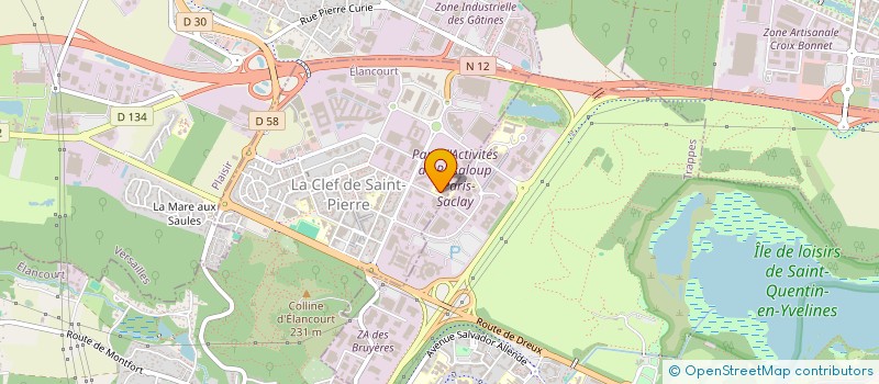 localisation de l'entreprise ASSOCIAT FORMATION METIERS AUDIO VISUEL à ELANCOURT