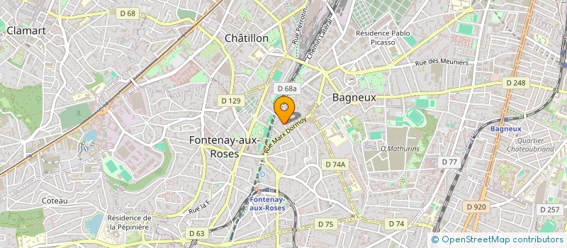 localisation de l'entreprise ASSOCIAT LES AUXILIAIRES DE LA FAMILLE à FONTENAY-AUX-ROSES