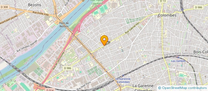 localisation de l'entreprise ASSOCIAT LES QUATRE CHEMINS à COLOMBES