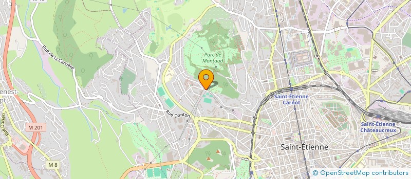 localisation de l'entreprise ASSOCIAT LOISIRS QUOTIDIENS DES JEUNES  SAINT-ETIENNE