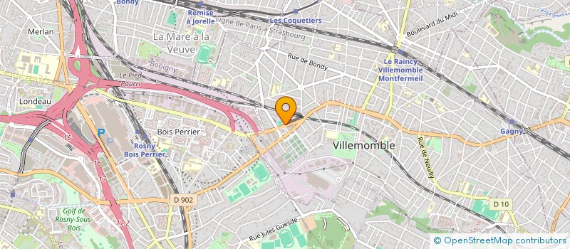 localisation de l'entreprise ASSOCIAT PISCINE VILLEMOMBLE98  VILLEMOMBLE