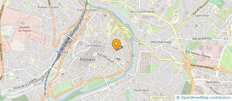 localisation de l'entreprise ASSOCIAT POUR ANIMATION MONUME à POITIERS