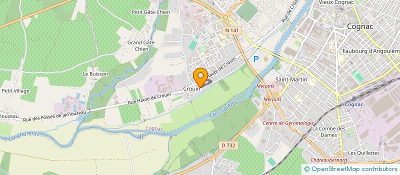 localisation de l'entreprise ASSOCIAT POUR LA PROMO DES ASSOCIA à COGNAC