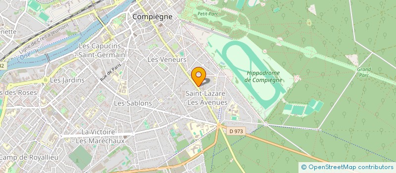 localisation de l'entreprise ASSOCIAT QUARTIER DE LA FORET à COMPIEGNE