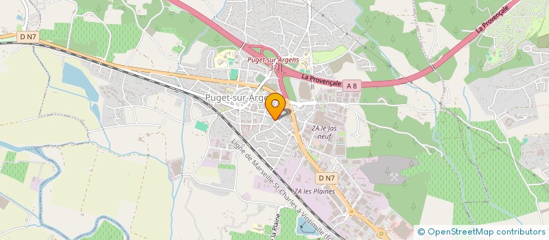 localisation de l'entreprise ASSOCIAT ROQUEBRUNE VTT à PUGET-SUR-ARGENS
