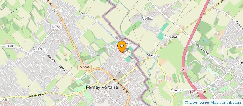 localisation de l'entreprise ASSOCIAT SPORTIVE ST GENIS FERNEY CROZET à FERNEY-VOLTAIRE