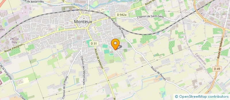 localisation de l'entreprise ASSOCIAT TENNIS CLUB à MONTEUX