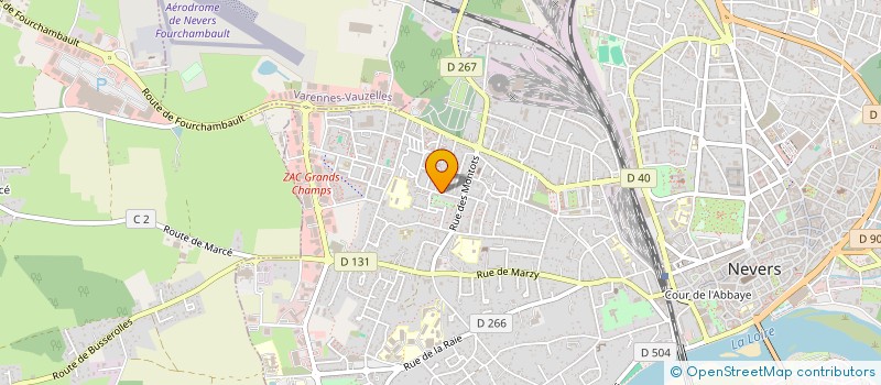 localisation de l'entreprise ASSOCIATED SERVICE à NEVERS