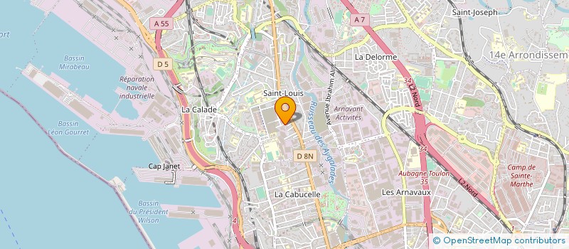 localisation de l'entreprise ASSOCIATED TRANS LINK MEDITERRANEE à MARSEILLE