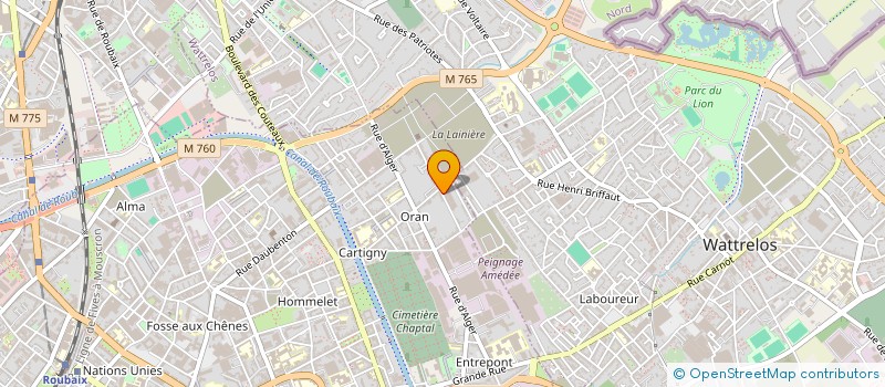 localisation de l'entreprise ASSOCIATIA APOSTOLIQUE EMANUEL  ROUBAIX