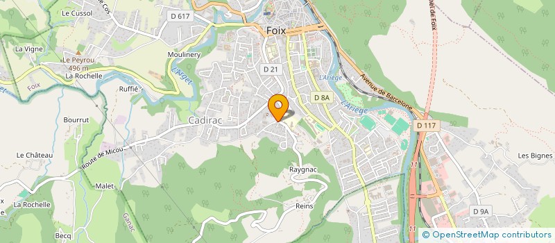 localisation de l'entreprise ASSOCIATIION DEE AMIS DES ARCHIVES DE L ARIEG à FOIX