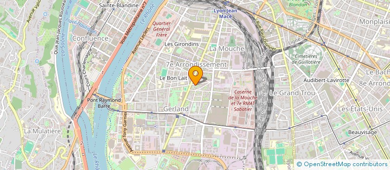 localisation de l'entreprise ASSOCIATIION LA FOURMILIERE  LYON