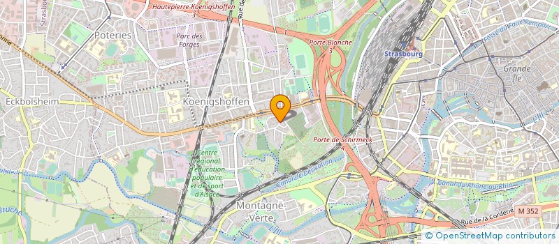 localisation de l'entreprise ASSOCIATIN AGREEE POUR LA PECHE ET LA PROTECTION DU MILIEU AQUATIQUE D'OSTHOUSE à STRASBOURG