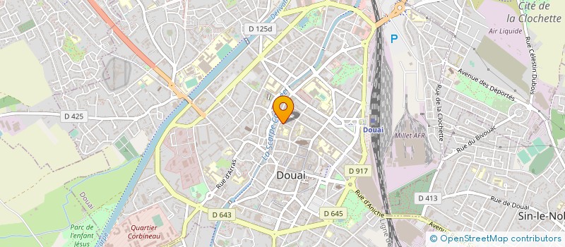 localisation de l'entreprise ASSOCIATIN CHOREGRAPHE  DOUAI