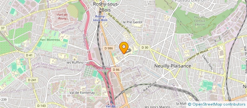 localisation de l'entreprise ASSOCIATIN SPORTIVE SAINT-EXUPERY à ROSNY-SOUS-BOIS
