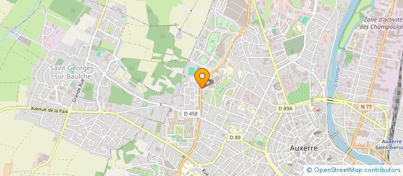 localisation de l'entreprise ASSOCIATIN VIVRE A DOMICILE à AUXERRE