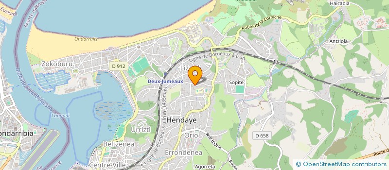 localisation de l'entreprise ASSOCIATIO DYNAMIX ' FIT à HENDAYE
