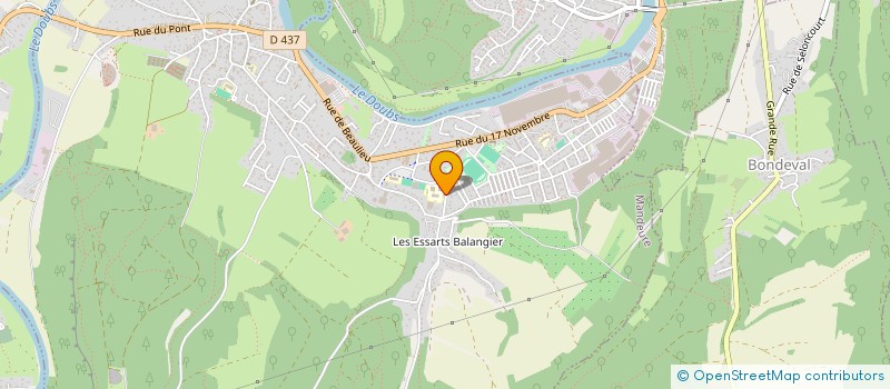 localisation de l'entreprise ASSOCIATIO SPORTIVE DU COLLEGE JEAN PAUL GUYOT  MANDEURE