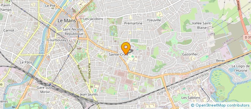 localisation de l'entreprise ASSOCIATION 1 PLUS 2  LE MANS
