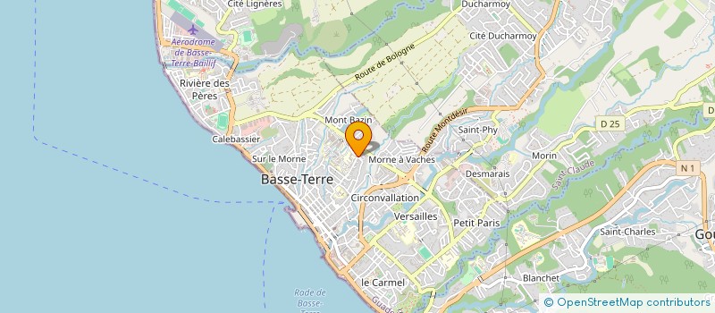 localisation de l'entreprise ASSOCIATION 100 % EVENT'S à BASSE-TERRE
