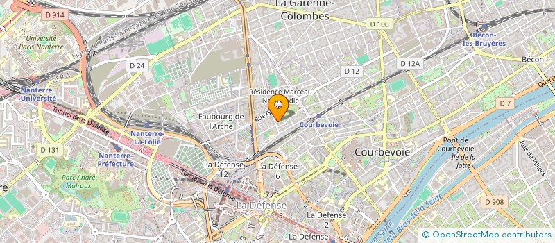 localisation de l'entreprise ASSOCIATION 11.09 RECORDS à COURBEVOIE