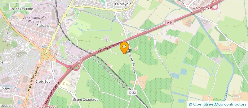 localisation de l'entreprise ASSOCIATION 13 VIES  NARBONNE