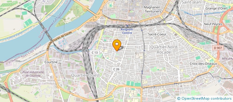 localisation de l'entreprise ASSOCIATION 15-25  AVIGNON