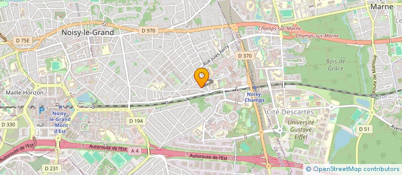 localisation de l'entreprise ASSOCIATION 18-10 à NOISY-LE-GRAND