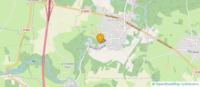 localisation de l'entreprise ASSOCIATION 1901 SYNERGIE NATUROPATHIE  RIMOGNE