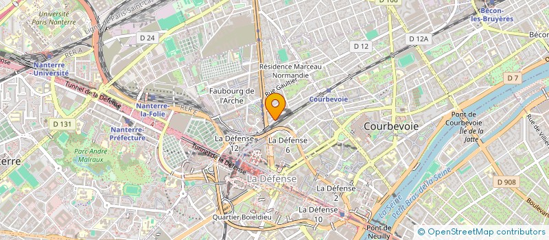 localisation de l'entreprise ASSOCIATION 1TRUC2OUF à COURBEVOIE