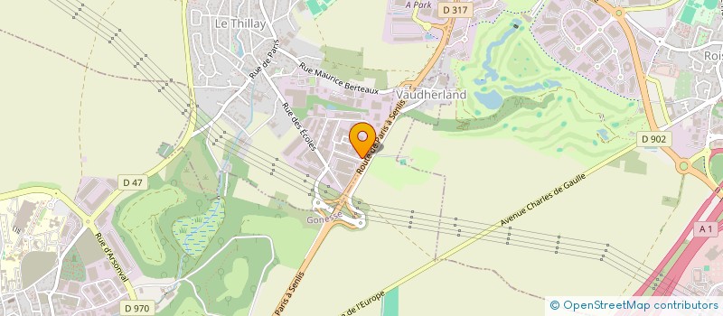 localisation de l'entreprise ASSOCIATION 2 GOAL ENTAIRTAINMENT  LE THILLAY