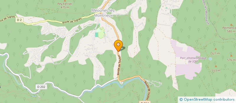 localisation de l'entreprise ASSOCIATION 2 PROFILS  MEOUNES-LES-MONTRIEUX