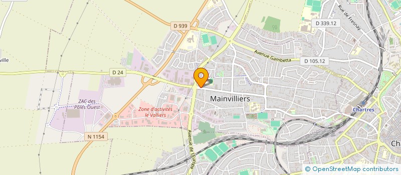 localisation de l'entreprise ASSOCIATION 2 ROUES POUR LA VIE à MAINVILLIERS