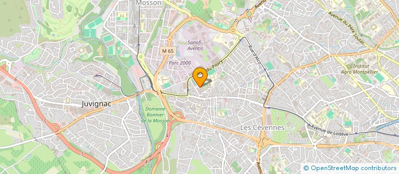 localisation de l'entreprise ASSOCIATION 2000 VOIX à MONTPELLIER