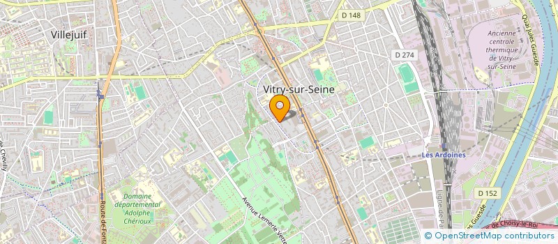 localisation de l'entreprise ASSOCIATION 216 à VITRY-SUR-SEINE
