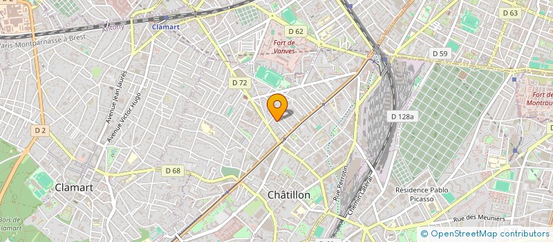 localisation de l'entreprise ASSOCIATION 25 IPS à CHATILLON