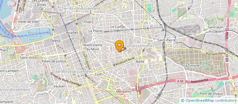 localisation de l'entreprise ASSOCIATION 3 DIMENSIONS à MARSEILLE