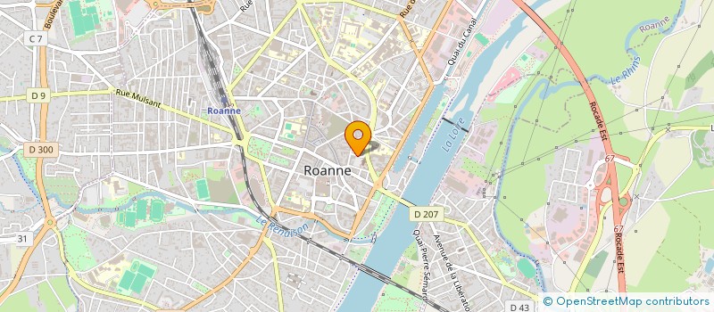 localisation de l'entreprise ASSOCIATION 3 E  ROANNE