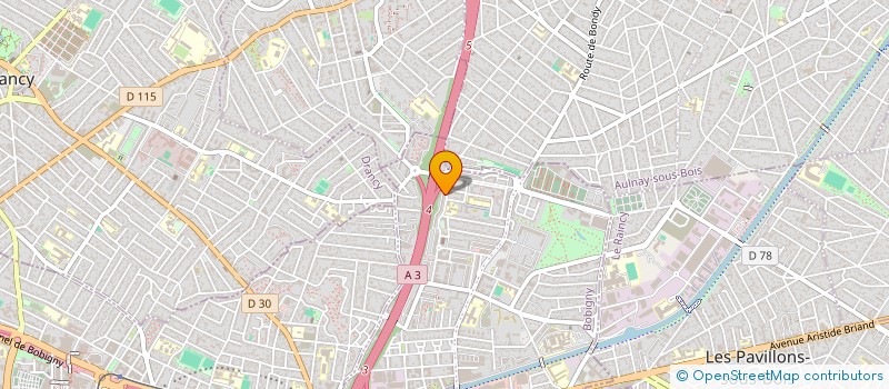 localisation de l'entreprise ASSOCIATION 360.  BONDY