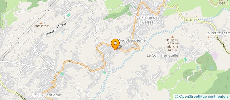 localisation de l'entreprise ASSOCIATION 3EME JEUNESSE TI' BONHEUR LE O  LE TAMPON