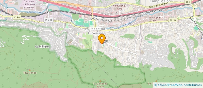 localisation de l'entreprise ASSOCIATION 4 1  LA PENNE-SUR-HUVEAUNE