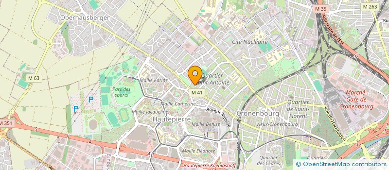 localisation de l'entreprise ASSOCIATION 4 SPATZ'L à STRASBOURG