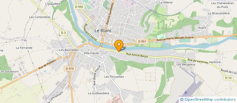 localisation de l'entreprise ASSOCIATION    42 KM 195    LE BLANC  LE BLANC