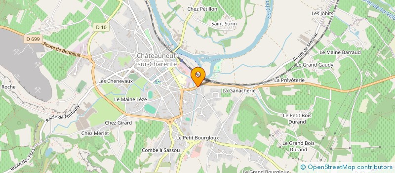 localisation de l'entreprise ASSOCIATION 44 à CHATEAUNEUF-SUR-CHARENTE